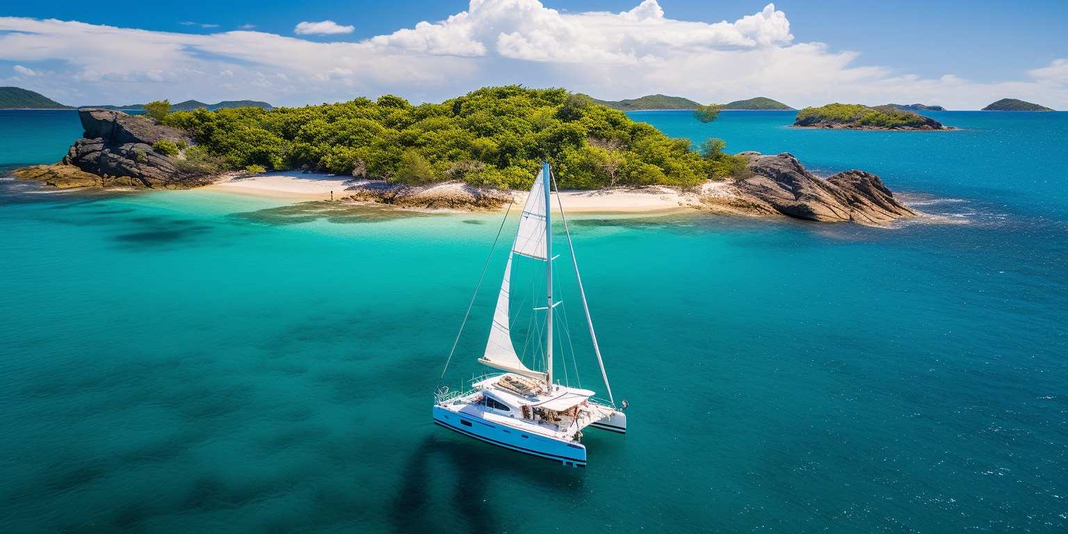 Croazieră de după-amiază pe un catamaran de lux în Insulele Low Isles