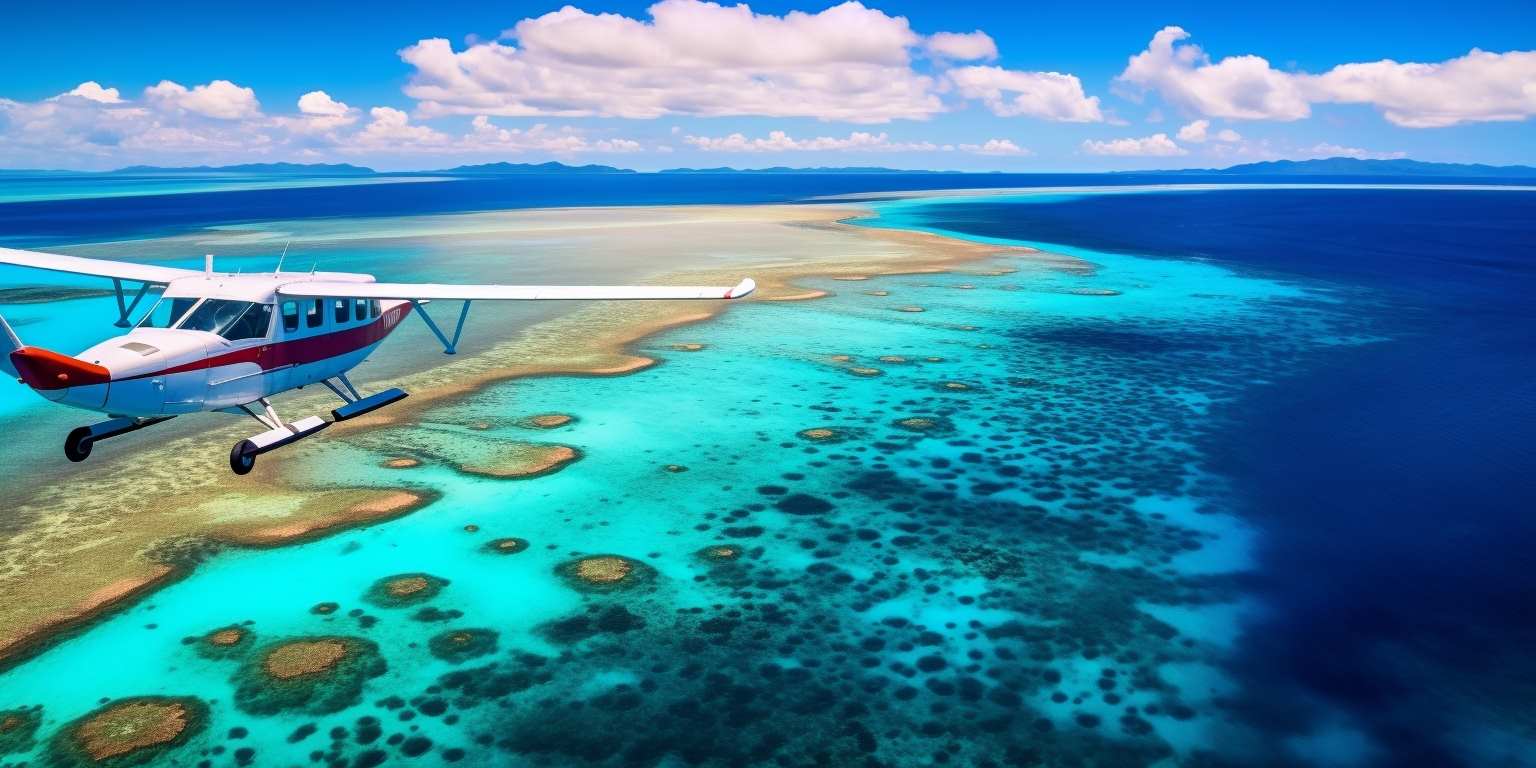 Explorând Marginile Exterioare ale Marii Bariere de Corali în Zborul Panoramic din Cairns