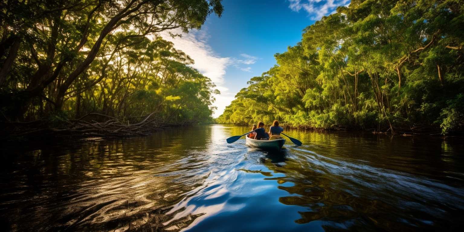 Explorarea Noosa: Croazieră de explorare a Everglades Explorer cu canoe opțional