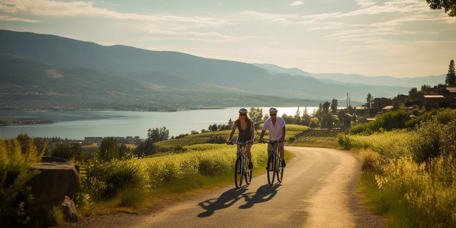 Explorați Kelowna cu E-bike: Degustare de vinuri